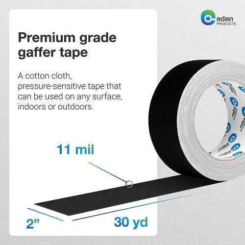 2 X 30 Yards Professional Grade Gaffer Tape Multipurpose Tape, No Residue, Matte Finish, Waterproof, Indoor/Outdoor, Heavy Duty Non-Reflective - 2 Pack - Toytexx 2 X 30 Yards Professional Grade Gaffer Tape Multipurpose Tape, No Residue, Matte Finish, Waterproof, Indoor/Outdoor, Heavy Duty Non-Reflective - 2 Pack - Toytexx